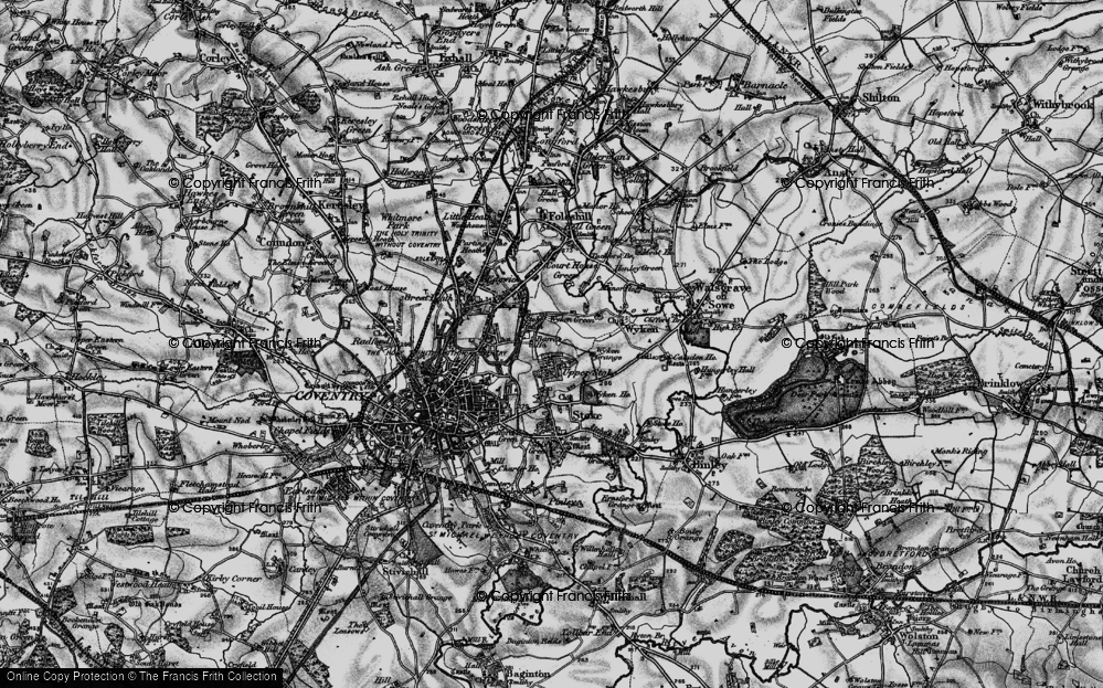Old Map of Upper Stoke, 1899 in 1899