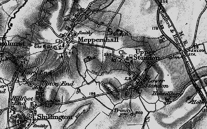 Old map of Upper Stondon in 1896