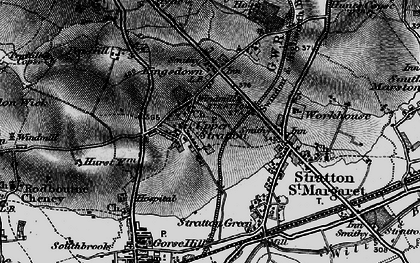 Old map of Upper Stratton in 1896