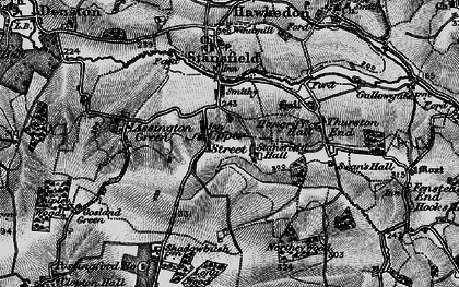 Old map of Upper Street in 1895
