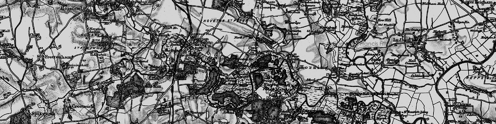 Old map of Wroxham Broad in 1898