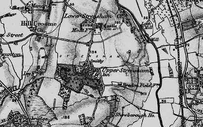 Old map of Upper Strensham in 1898