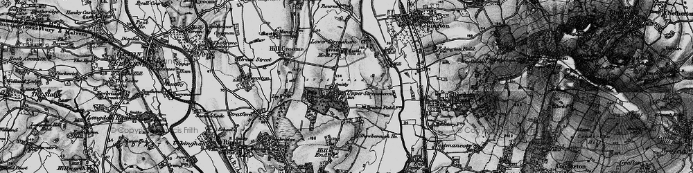 Old map of Upper Strensham in 1898