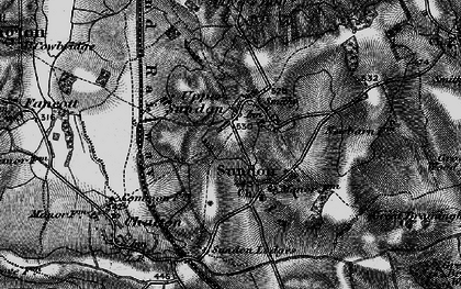 Old map of Upper Sundon in 1896