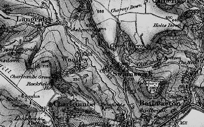 Old map of Charmy Down in 1898