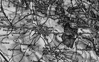 Old map of Upper Tean in 1897