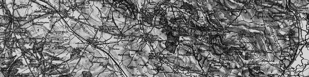 Old map of Upper Tean in 1897