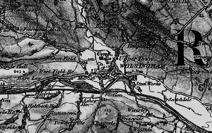 Old map of Upper Town in 1898