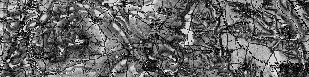 Old map of Upper Tysoe in 1896
