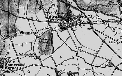 Old map of Upper Up in 1896