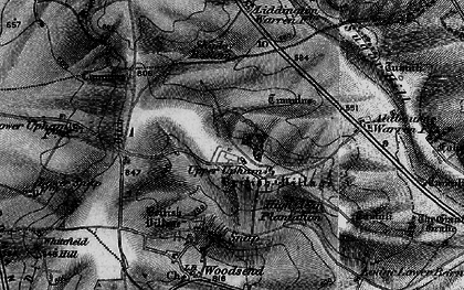 Old map of Upper Upham in 1898