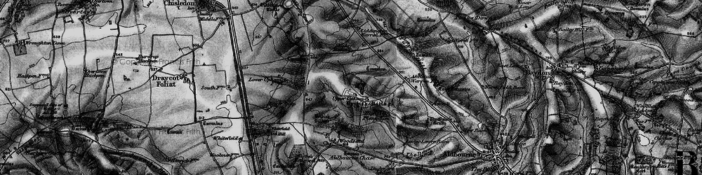 Old map of Upper Upham in 1898