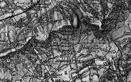 Old map of Upper Wardley in 1895