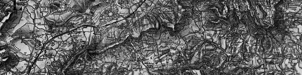 Old map of Upper Wardley in 1895