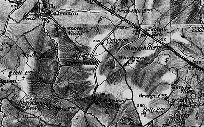 Old map of Upper Weald in 1896