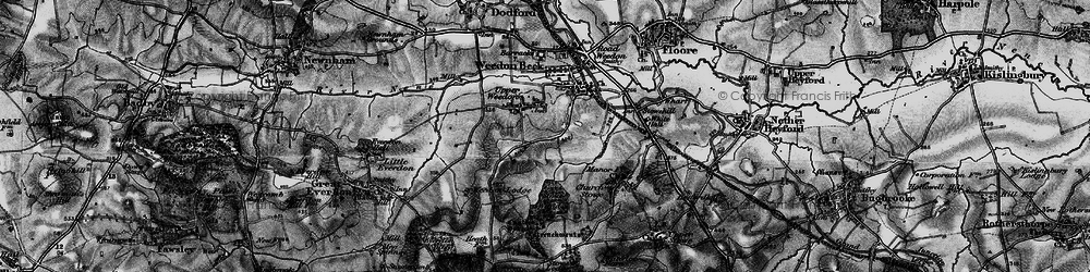 Old map of Upper Weedon in 1898