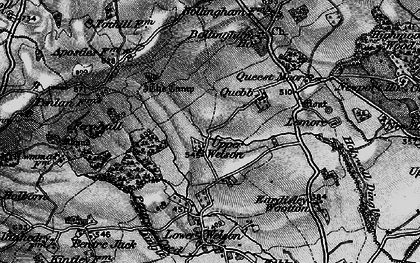 Old map of Upper Welson in 1896