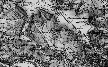 Old map of Upper Weston in 1898