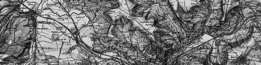 Old map of Beckford's Twr in 1898