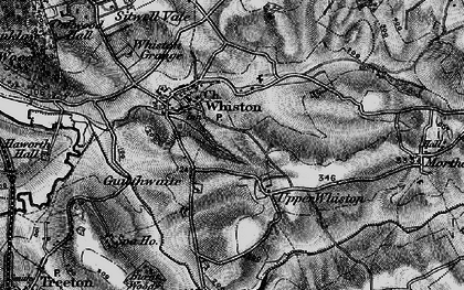 Old map of Upper Whiston in 1896