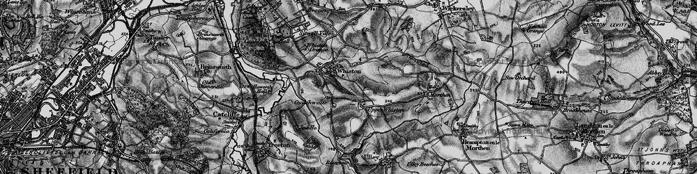 Old map of Upper Whiston in 1896