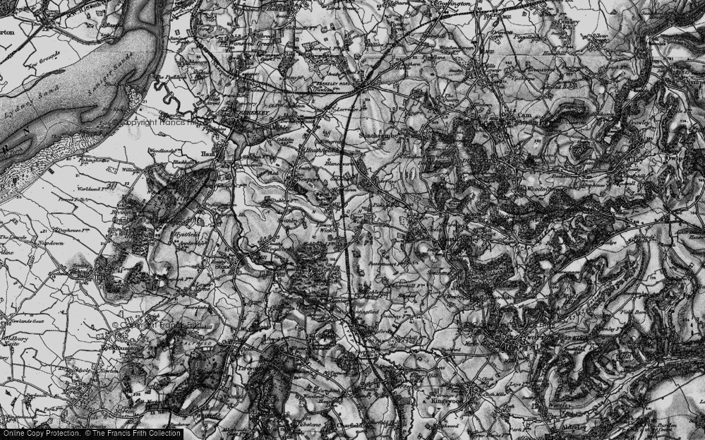 Old Map of Upper Wick, 1897 in 1897