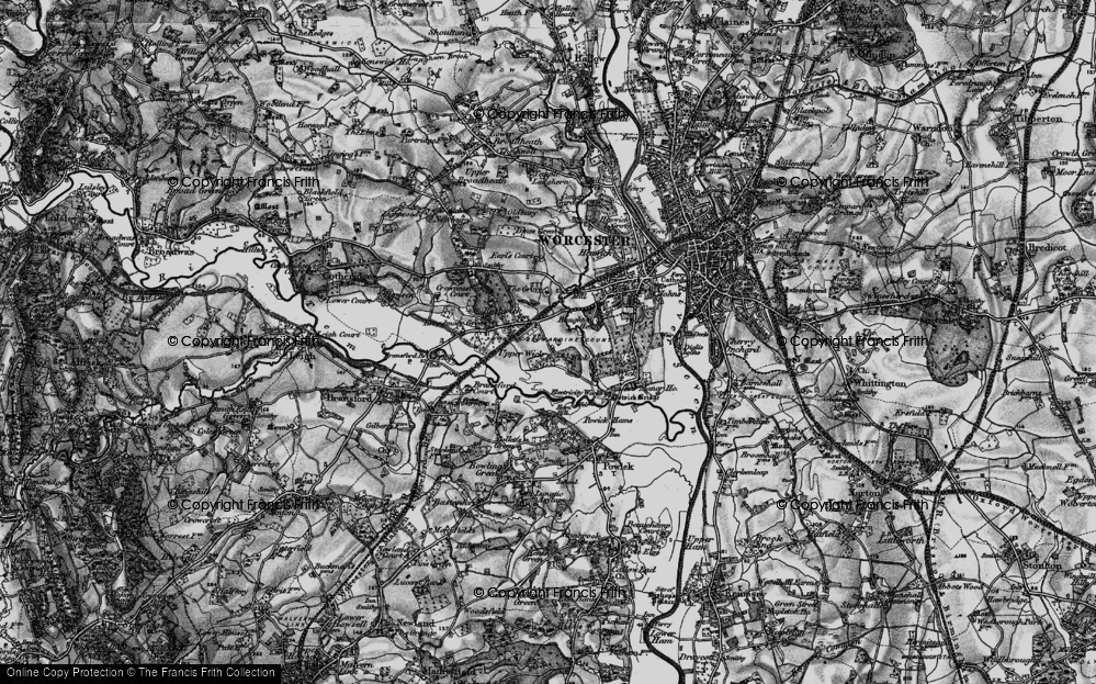 Old Map of Upper Wick, 1898 in 1898