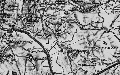 Old map of Upper Wigginton in 1897