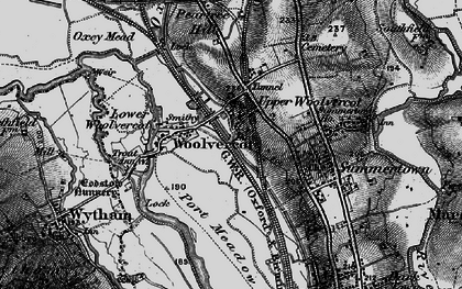 Old map of Upper Wolvercote in 1895