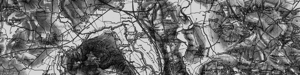 Old map of Upper Wolvercote in 1895