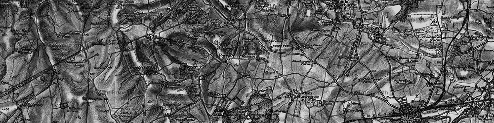 Old map of Upper Wootton in 1895