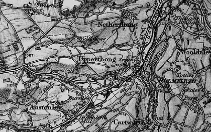 Old map of Upperthong in 1896