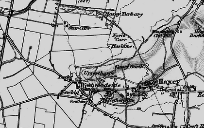 Old map of Upperthorpe in 1895