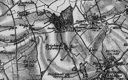 Old map of Brightwell Grove in 1895