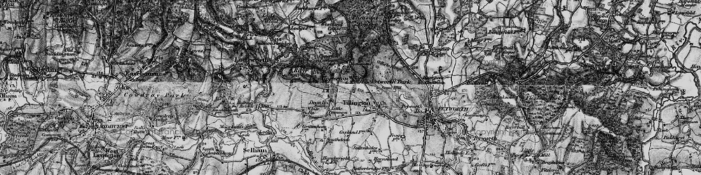 Old map of Upperton in 1895