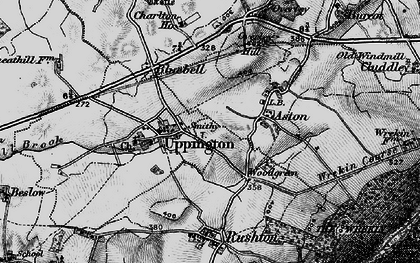 Old map of Uppington in 1899