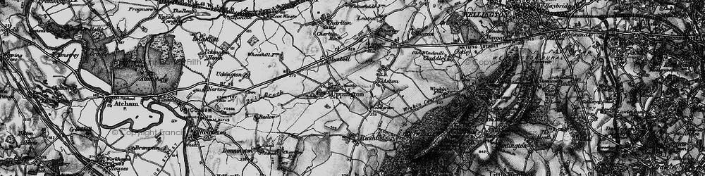 Old map of Uppington in 1899