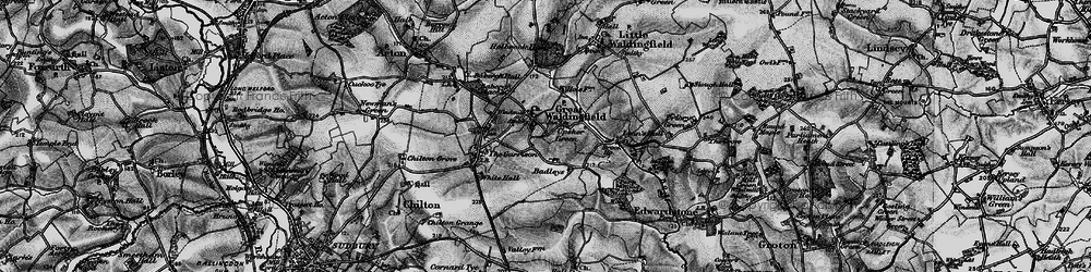 Old map of Badleys in 1896