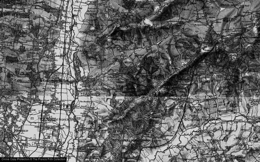 Old Map of Upshire, 1896 in 1896