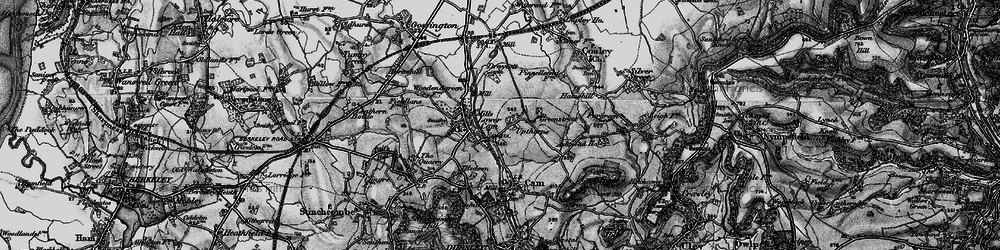 Old map of Upthorpe in 1897