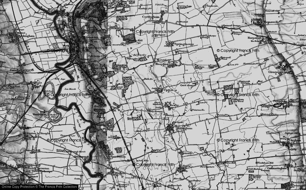 Old Map of Upton, 1895 in 1895