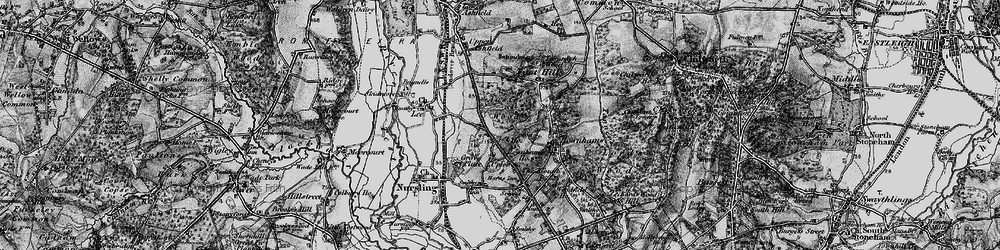 Old map of Upton in 1895