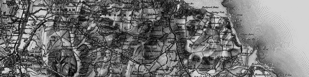Old map of Upton in 1895
