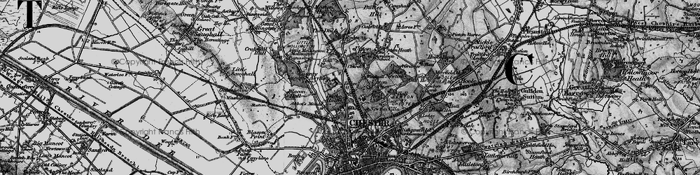 Old map of Upton in 1896