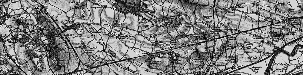 Old map of Upton in 1896
