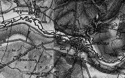 Old map of Upton in 1896