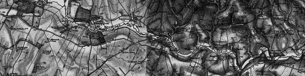 Old map of Upton in 1896
