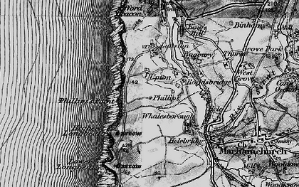 Old map of Upton in 1896