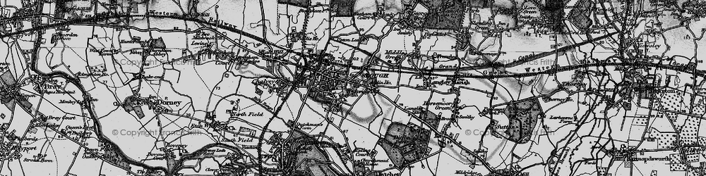 Old map of Upton in 1896