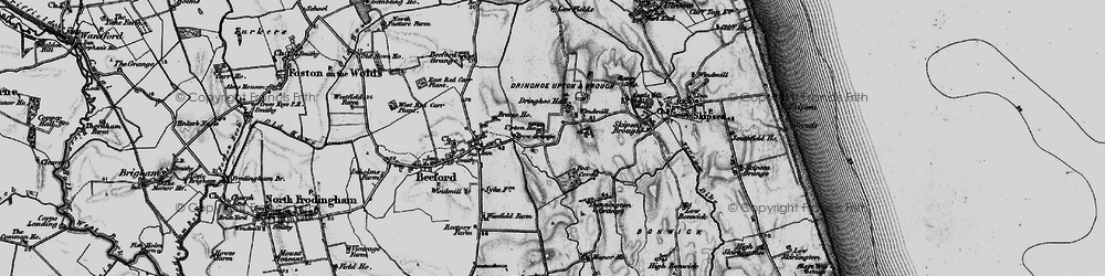 Old map of Upton in 1897